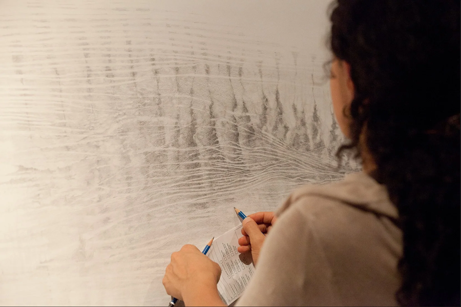 Annie Lalande, Drawing on the wall, 2016.
ArtsPlace Gallery, Annapolis Royal (Nouvelle-Écosse)